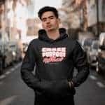 Chase Purpose Not Approval black midweight hoodie product photo